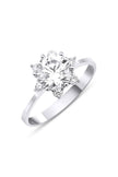 14ct White Gold Lotus Rose Ring 2