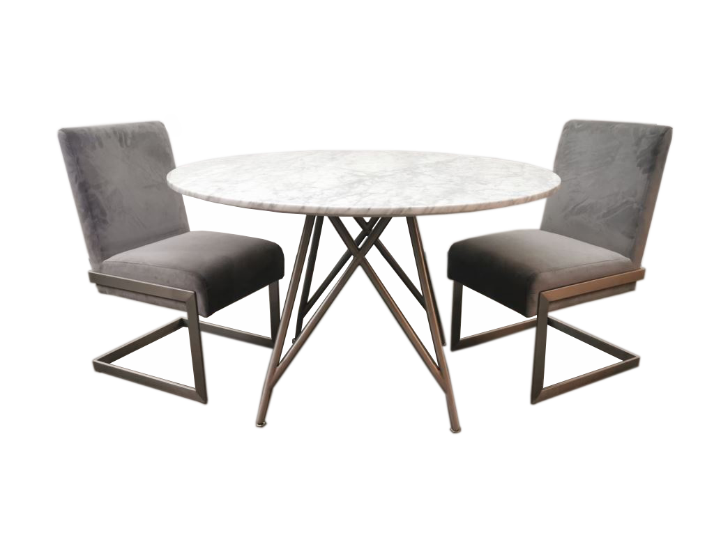 Coral Small Dining Chair in Diamond, Set of 2