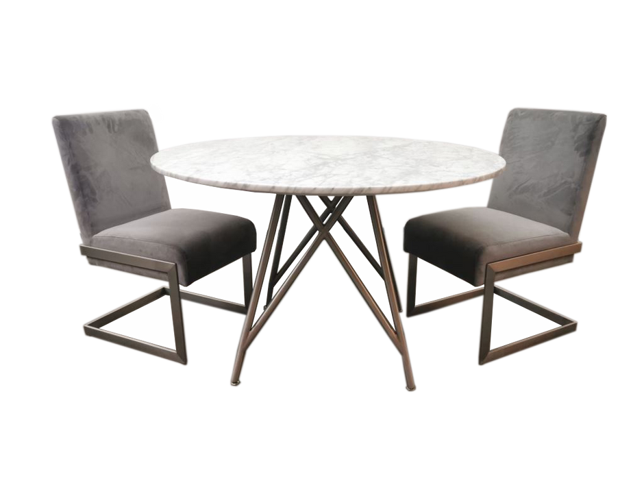 Coral Small Dining Chair in Diamond, Set of 2