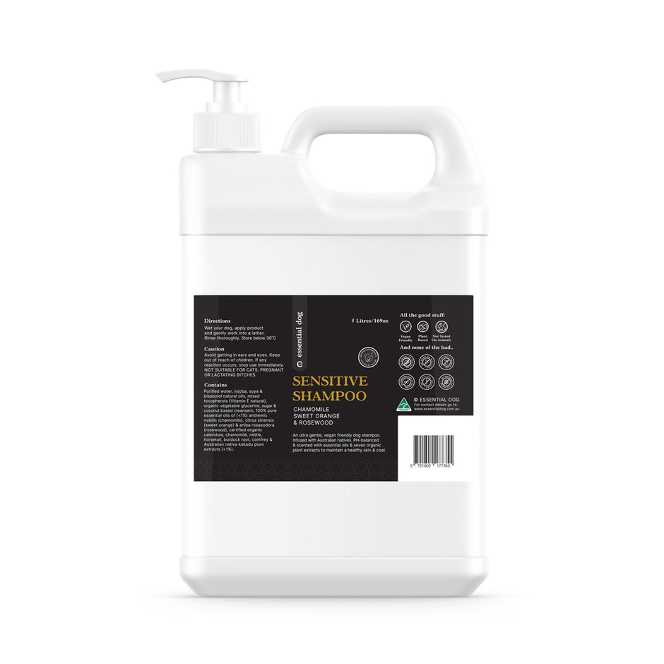 5 Litre Bulk Sensitive Dog Shampoo