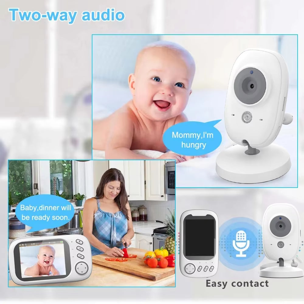 3.5 Inch Better than VB603 Baby Monitor with Camera LCD Electronic Babysitter Wireless 2 Way Audio Talk Video Baby Nanny Radio