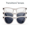 Meta Ray-Ban (Gen 1), Skyler, Shiny Chalky Grey | Smart AI Glasses for Men, Women — 12 MP Ultra-Wide Camera, Open-Ear Audio, Video Recording, Bluetooth — Transitions® Sapphire Lenses — Sunglasses