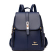Luxury Women Leather Backpacks for Girls Sac a Dos Casual Daypack Black Vintage Backpack School Bags for Girls Mochila Rucksack