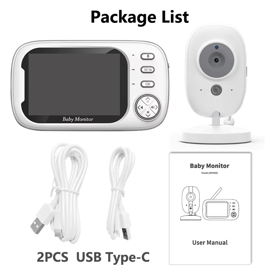 3.5 Inch Better than VB603 Baby Monitor with Camera LCD Electronic Babysitter Wireless 2 Way Audio Talk Video Baby Nanny Radio