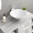 Wastafels 2 St Ø42X14 Cm Keramiek Glanzend