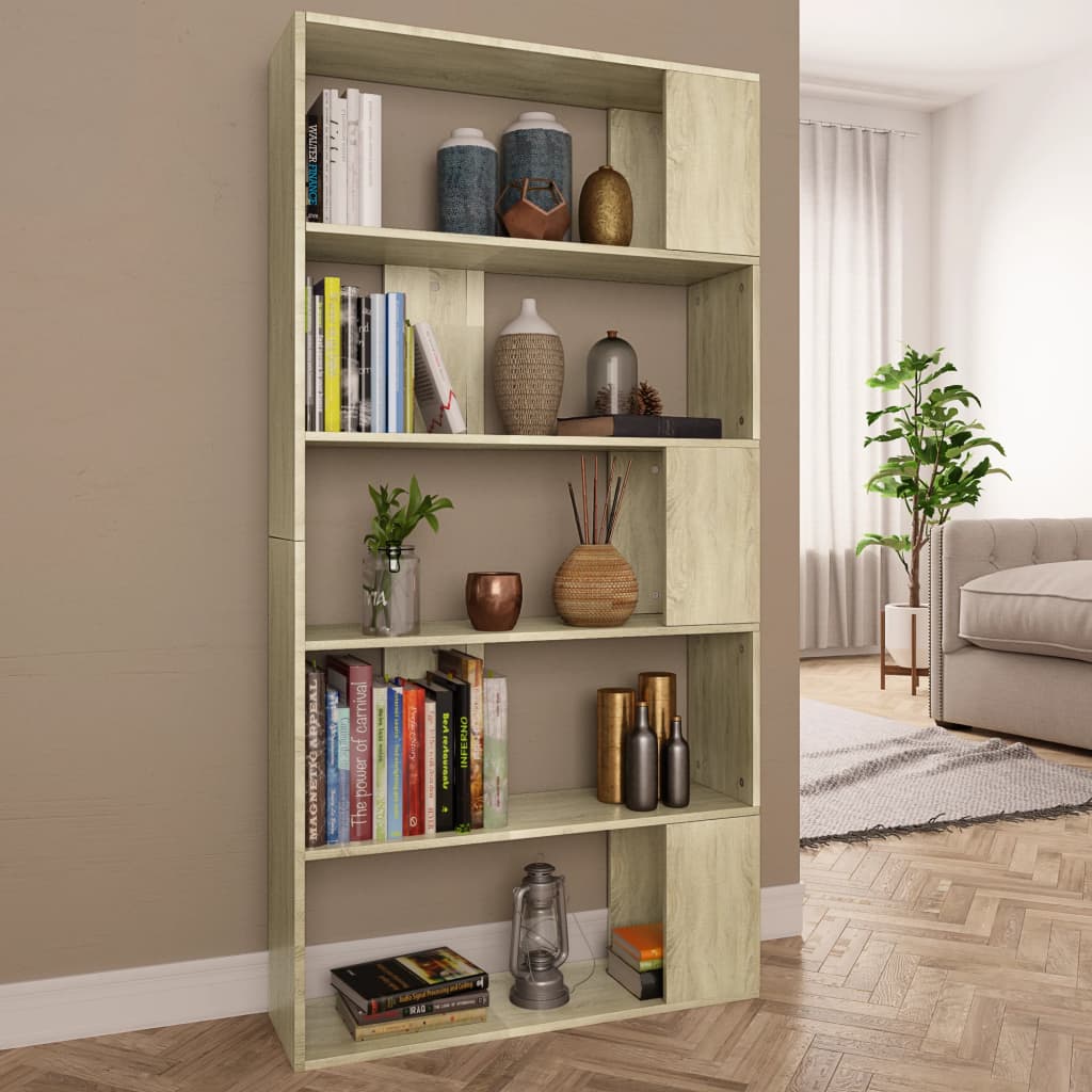 Boekenkast 80 X 24 X 159 Cm Bewerkt Hout