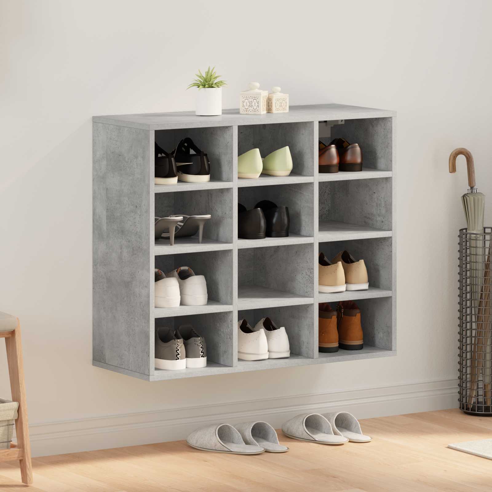 Schoenenkast Bewerkt Hout