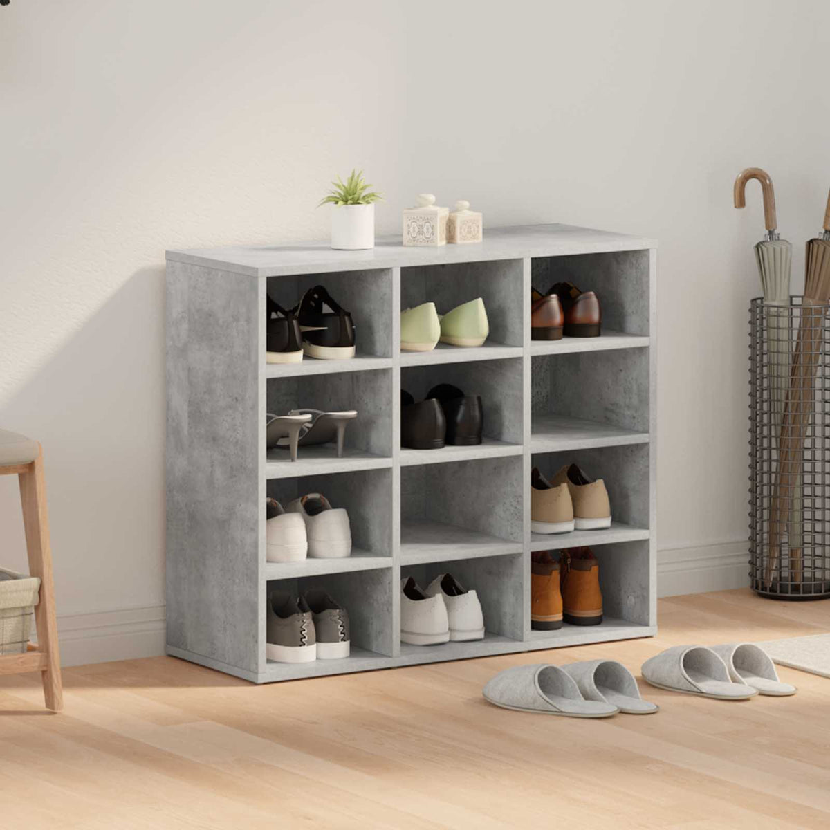 Schoenenkast Bewerkt Hout
