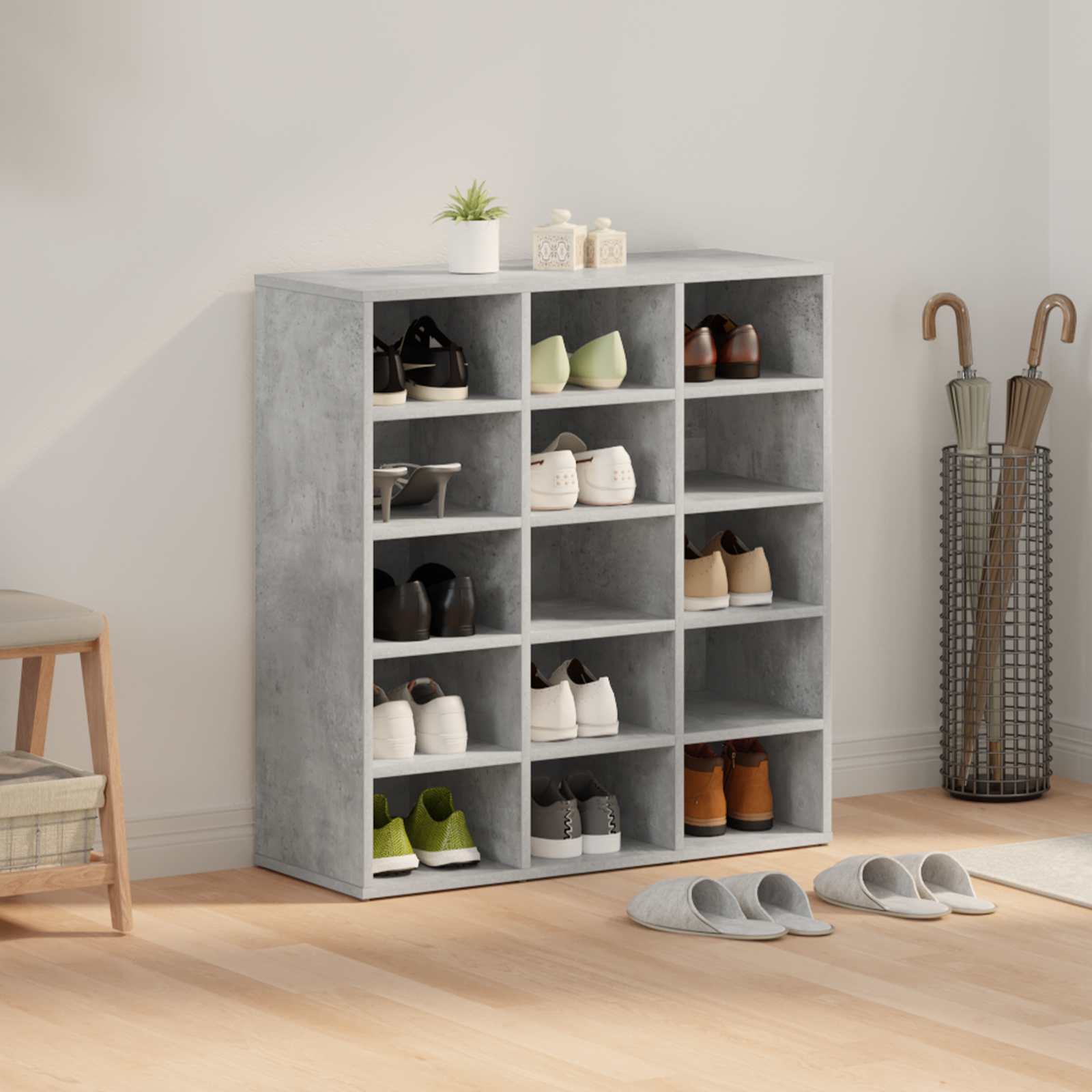 Schoenenkast Bewerkt Hout