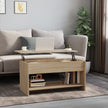 Salontafel 80 X 50,5 X 41,5 Cm Bewerkt Hout
