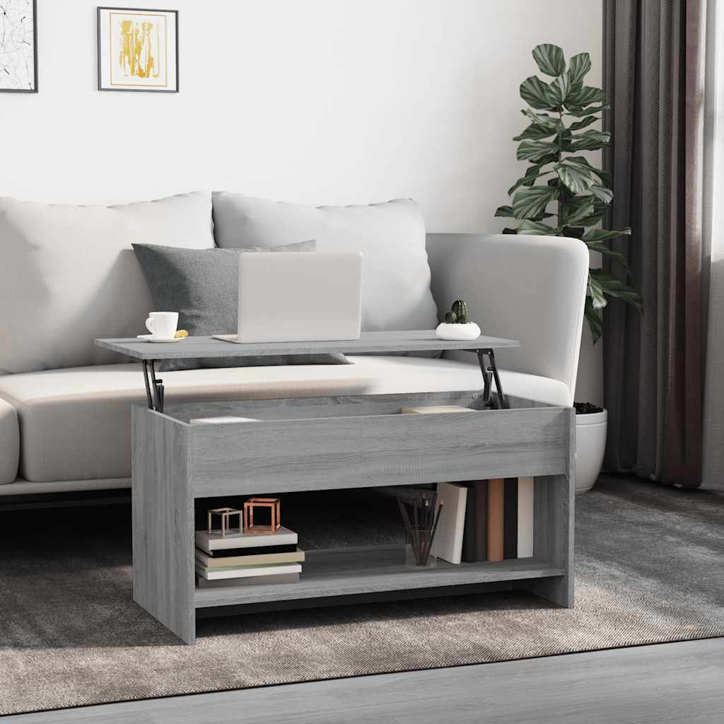 Salontafel 80 X 50,5 X 41,5 Cm Bewerkt Hout