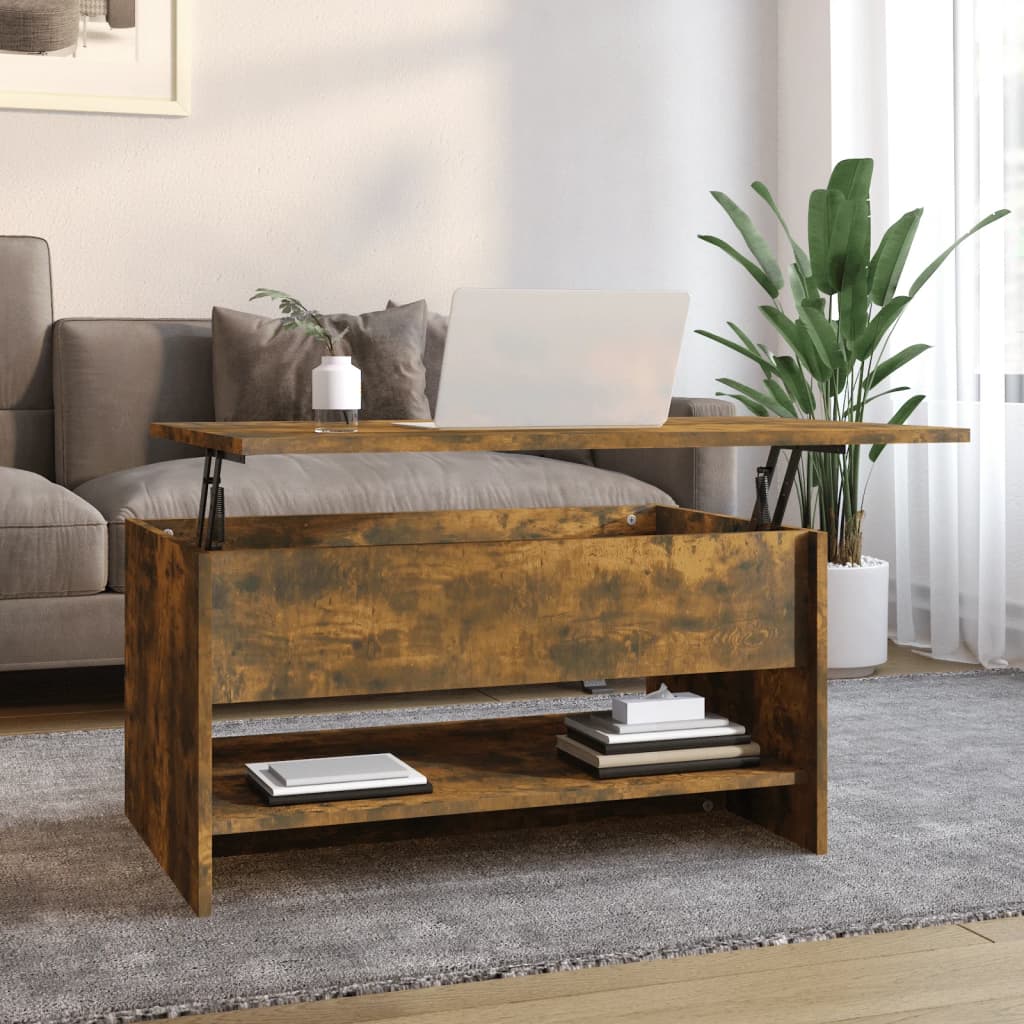 Salontafel 80 X 50,5 X 41,5 Cm Bewerkt Hout