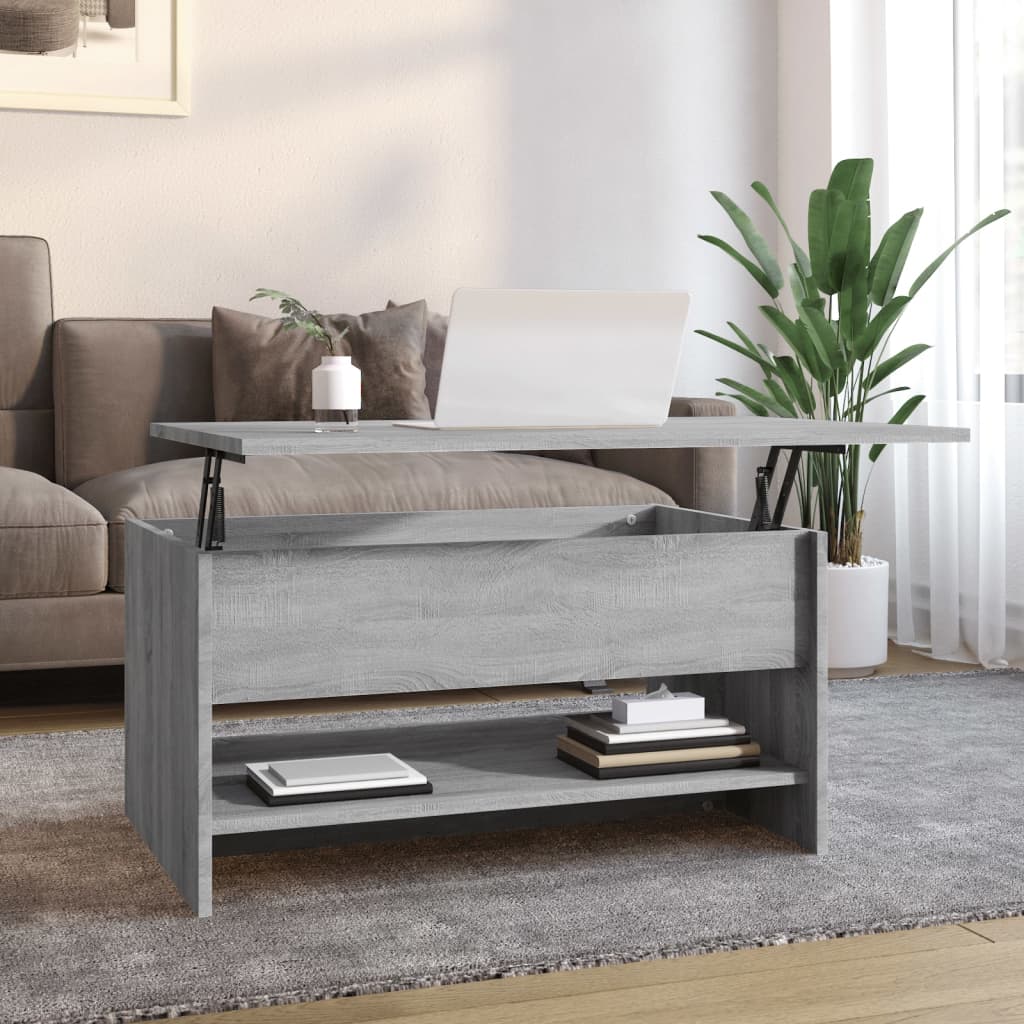 Salontafel 80 X 50,5 X 41,5 Cm Bewerkt Hout