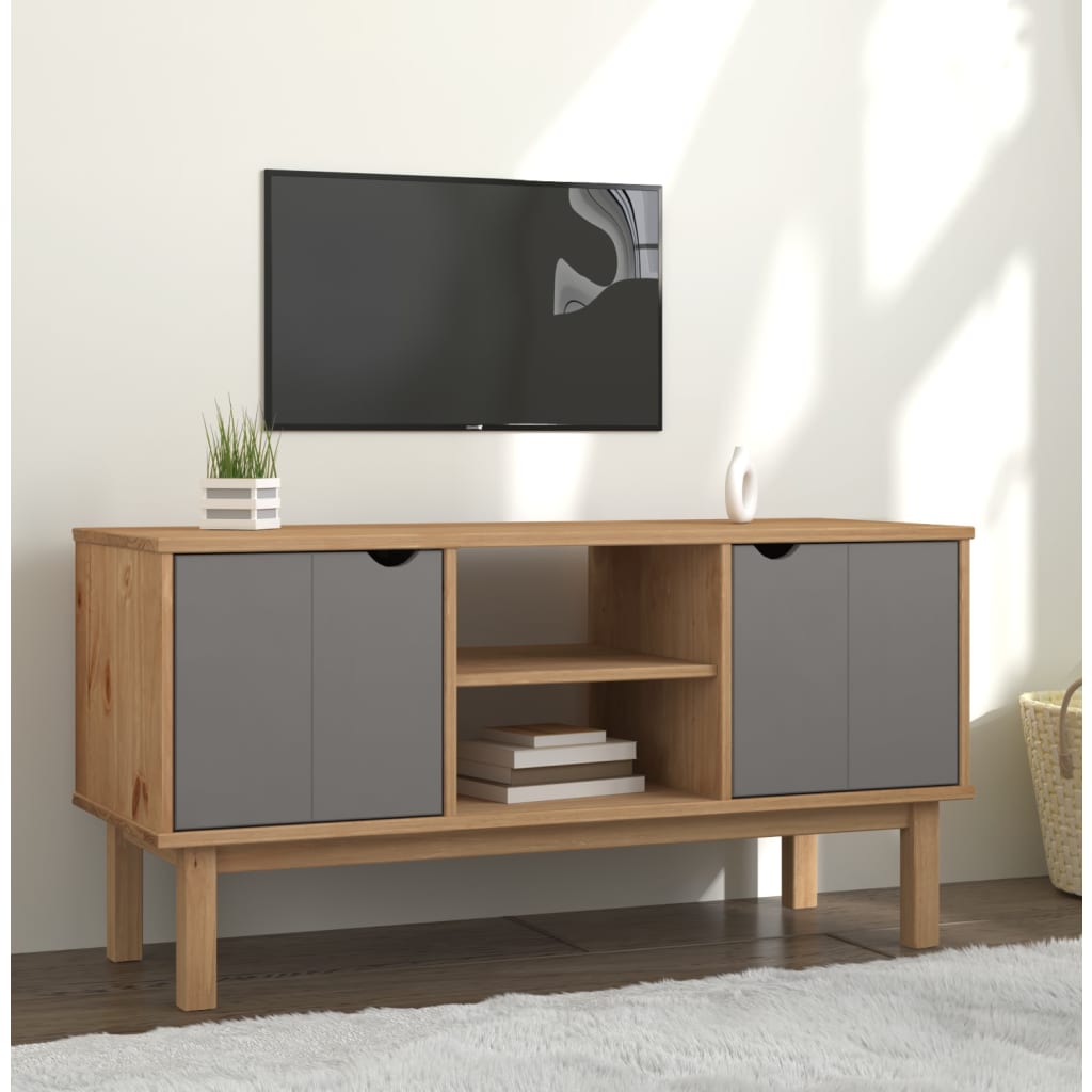 Tv Stand Otta 113,5 X 43 X 57 Cm Massief Grenenhout