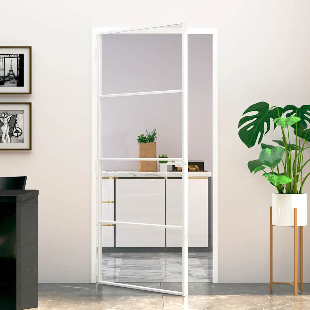 Home Door 76 X 201.5 X 3.5 Cm Aluminium And Tempered Glass