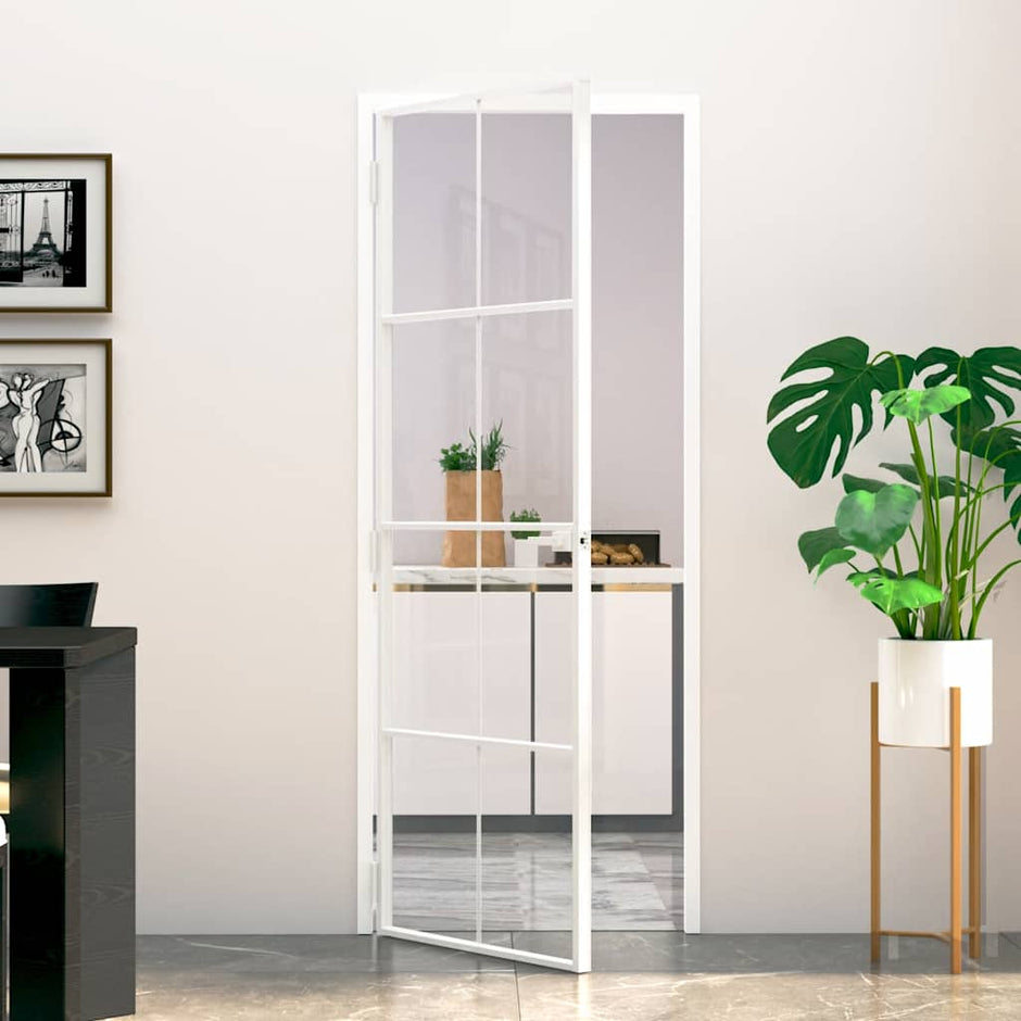 Home Door 76 X 201.5 X 3.5 Cm Aluminium And Tempered Glass