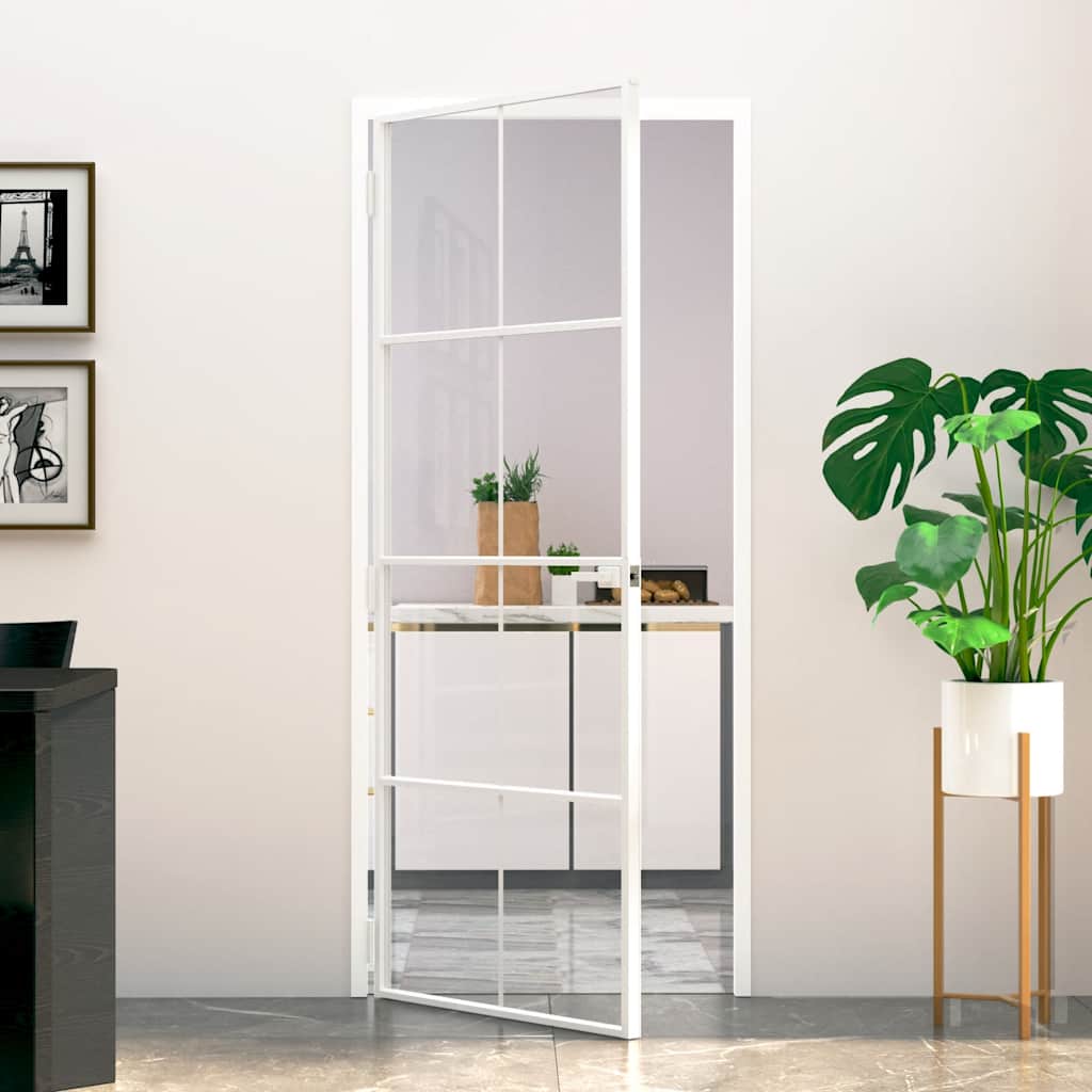 Home Door 76 X 201.5 X 3.5 Cm Aluminium And Tempered Glass
