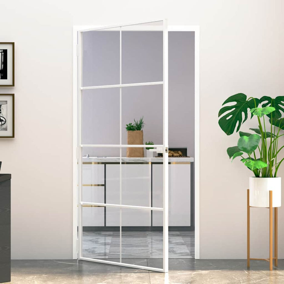 Home Door 76 X 201.5 X 3.5 Cm Aluminium And Tempered Glass