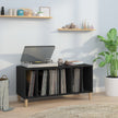 Platenkast Met Plank 100 X 38 X 48 Cm Bewerkt Hout