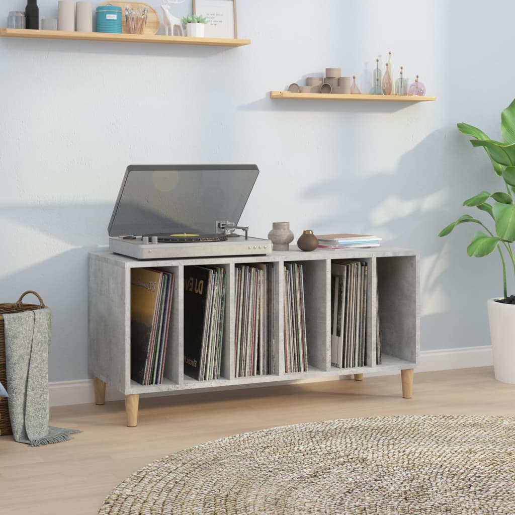 Platenkast Met Plank 100 X 38 X 48 Cm Bewerkt Hout