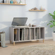 Platenkast Met Plank 100 X 38 X 48 Cm Bewerkt Hout