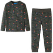 Vidaxl Kids' Long-Sleeved Pyjamas 128 Khaki