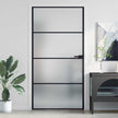 Home Door 76 X 201.5 X 3.5 Cm Aluminium And Tempered Glass