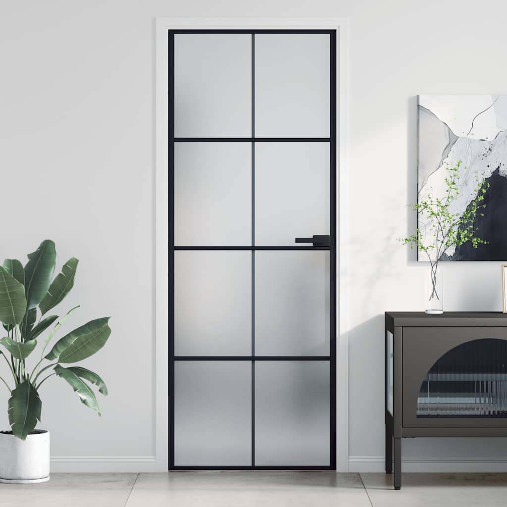 Home Door 76 X 201.5 X 3.5 Cm Aluminium And Tempered Glass