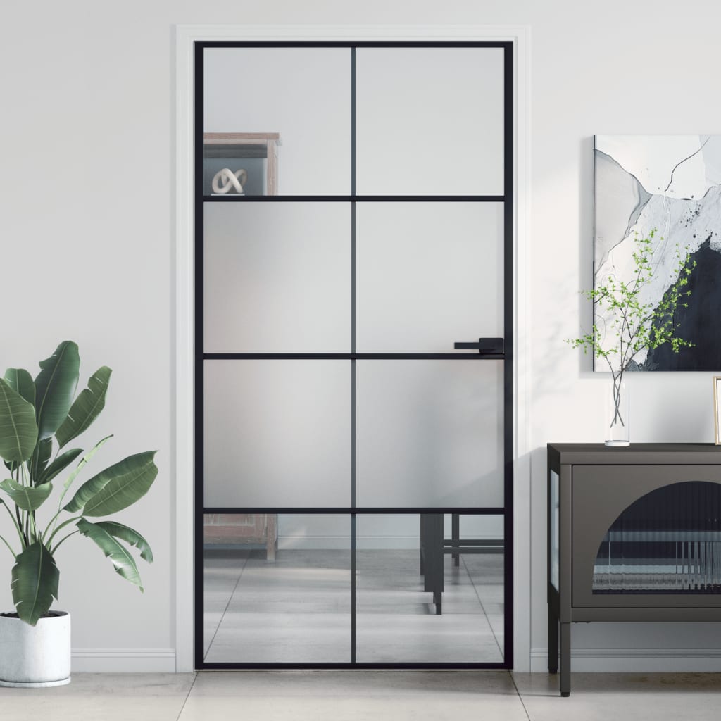 Home Door 76 X 201.5 X 3.5 Cm Aluminium And Tempered Glass