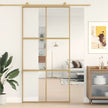 Home Door 76 X 201.5 X 3.5 Cm Aluminium And Tempered Glass