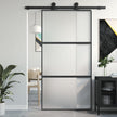 Home Door 76 X 201.5 X 3.5 Cm Aluminium And Tempered Glass