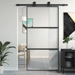Home Door 76 X 201.5 X 3.5 Cm Aluminium And Tempered Glass