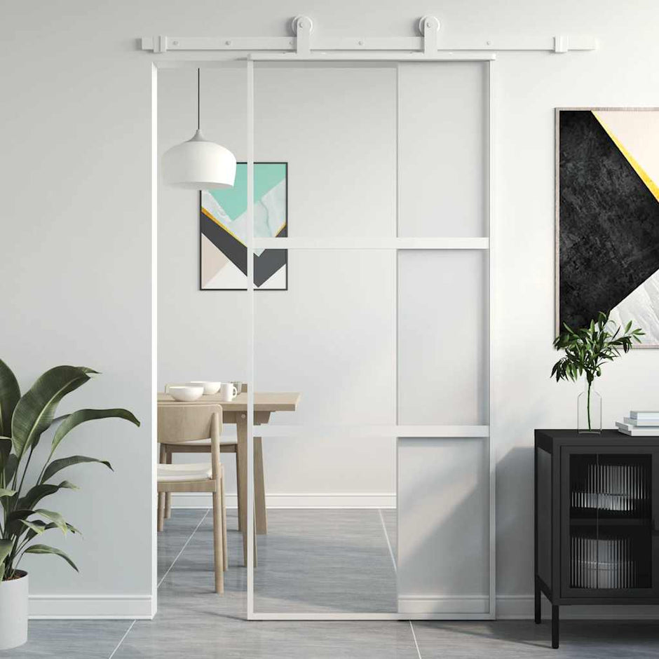 Home Door 76 X 201.5 X 3.5 Cm Aluminium And Tempered Glass