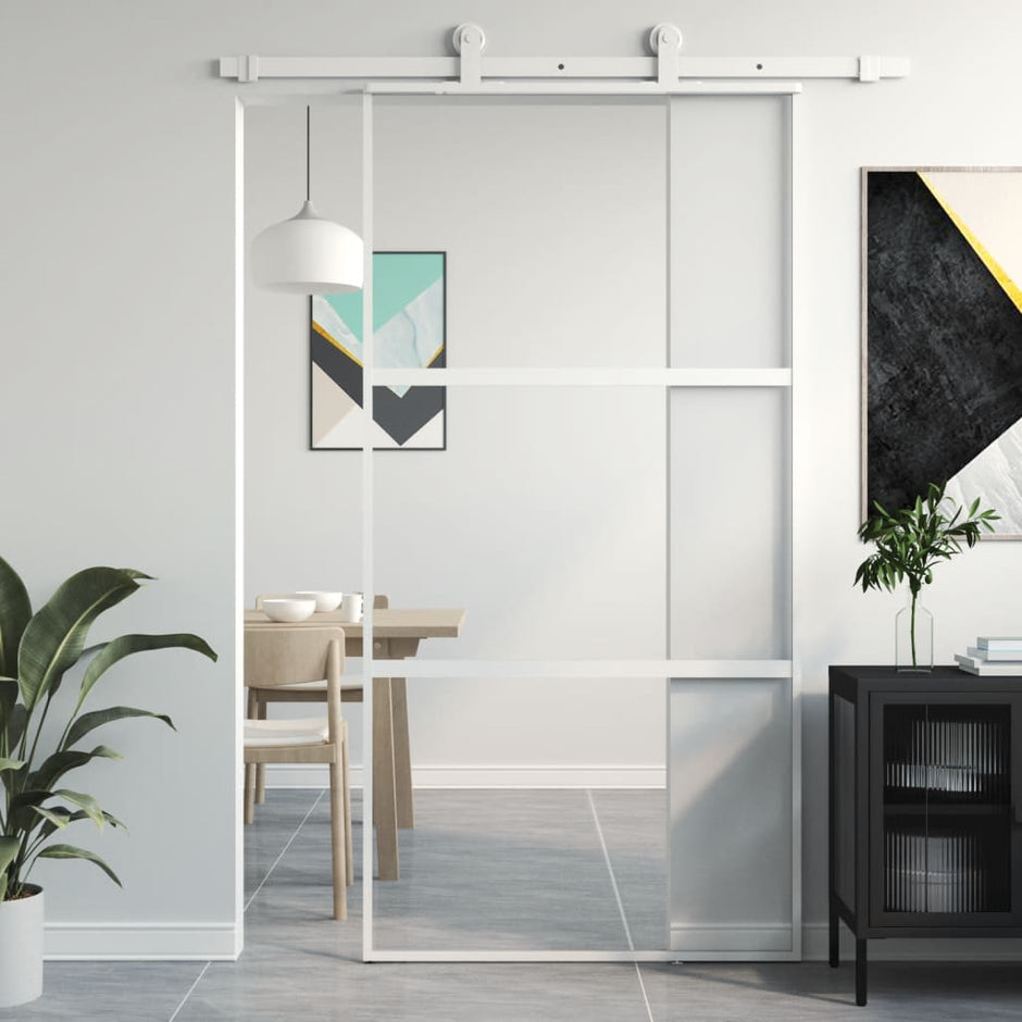 Home Door 76 X 201.5 X 3.5 Cm Aluminium And Tempered Glass