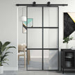 Home Door 76 X 201.5 X 3.5 Cm Aluminium And Tempered Glass