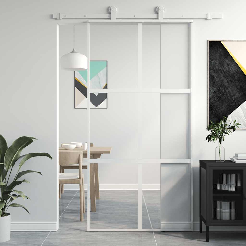 Home Door 76 X 201.5 X 3.5 Cm Aluminium And Tempered Glass