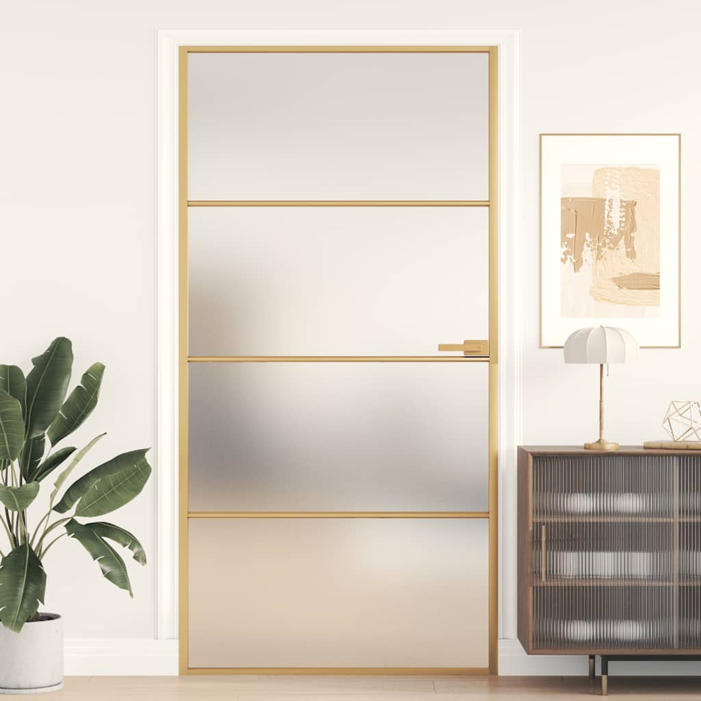 Home Door 76 X 201.5 X 3.5 Cm Aluminium And Tempered Glass