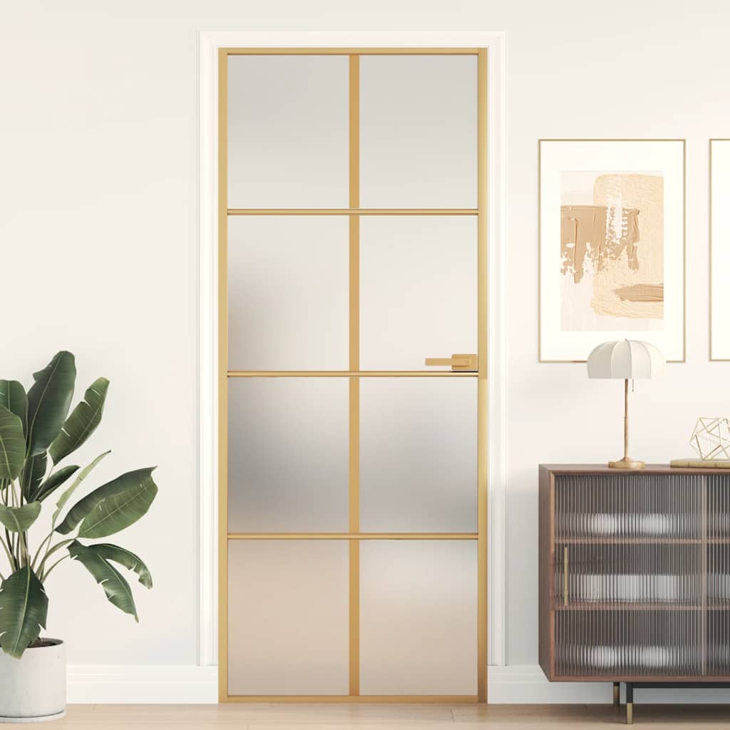 Home Door 76 X 201.5 X 3.5 Cm Aluminium And Tempered Glass