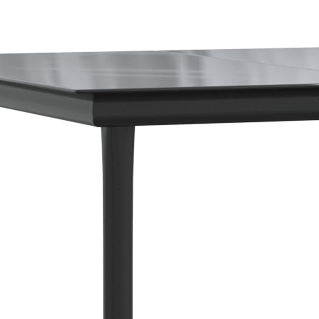 5-Delige Tuinset Met Kussens Poly Rattan Zwart