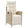 5-Delige Tuinset Met Kussens Poly Rattan Beige