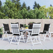 Set Hoge Rug Stoelkussens 6 St Polyester
