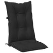 Set Hoge Rug Stoelkussens 6 St Polyester