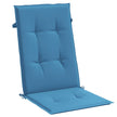 Stoelkussens Hoge Rug Stof Gemêleerd Blauw