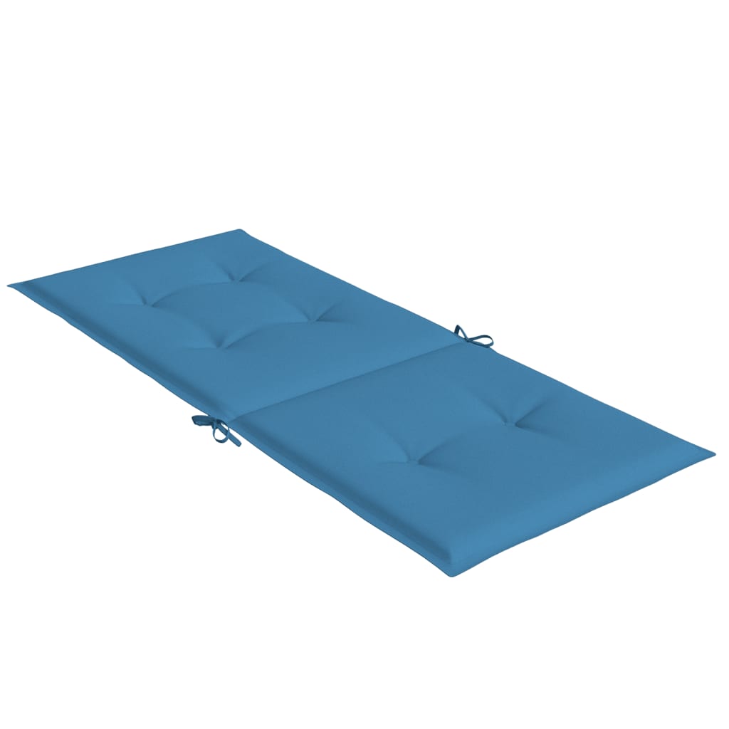 Stoelkussens Hoge Rug Stof Gemêleerd Blauw