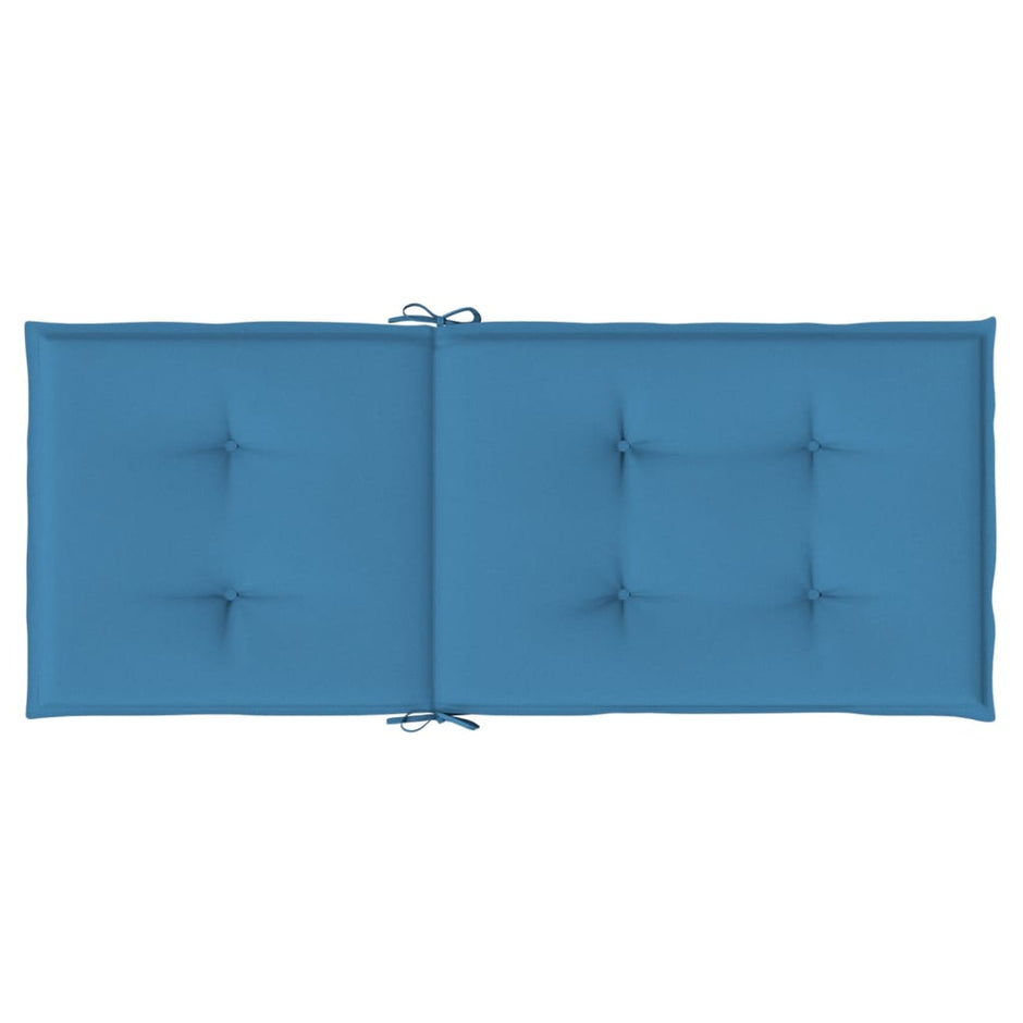 Stoelkussens Hoge Rug Stof Gemêleerd Blauw