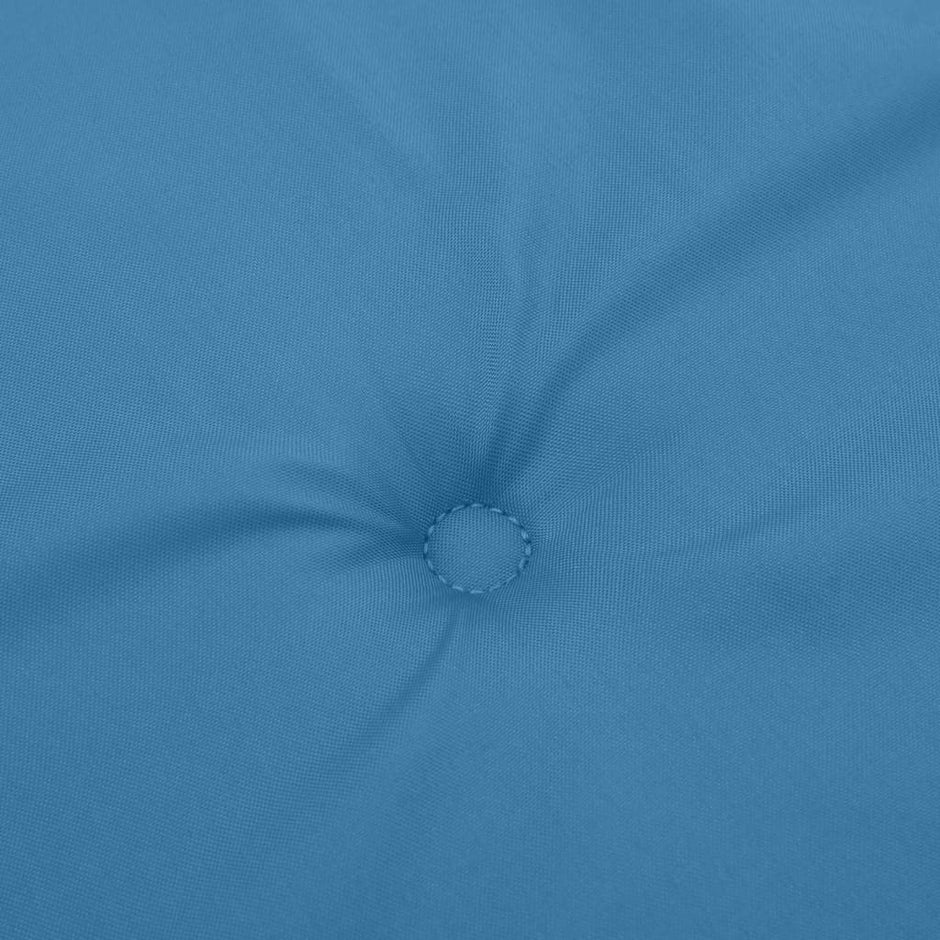 Stoelkussens Hoge Rug Stof Gemêleerd Blauw
