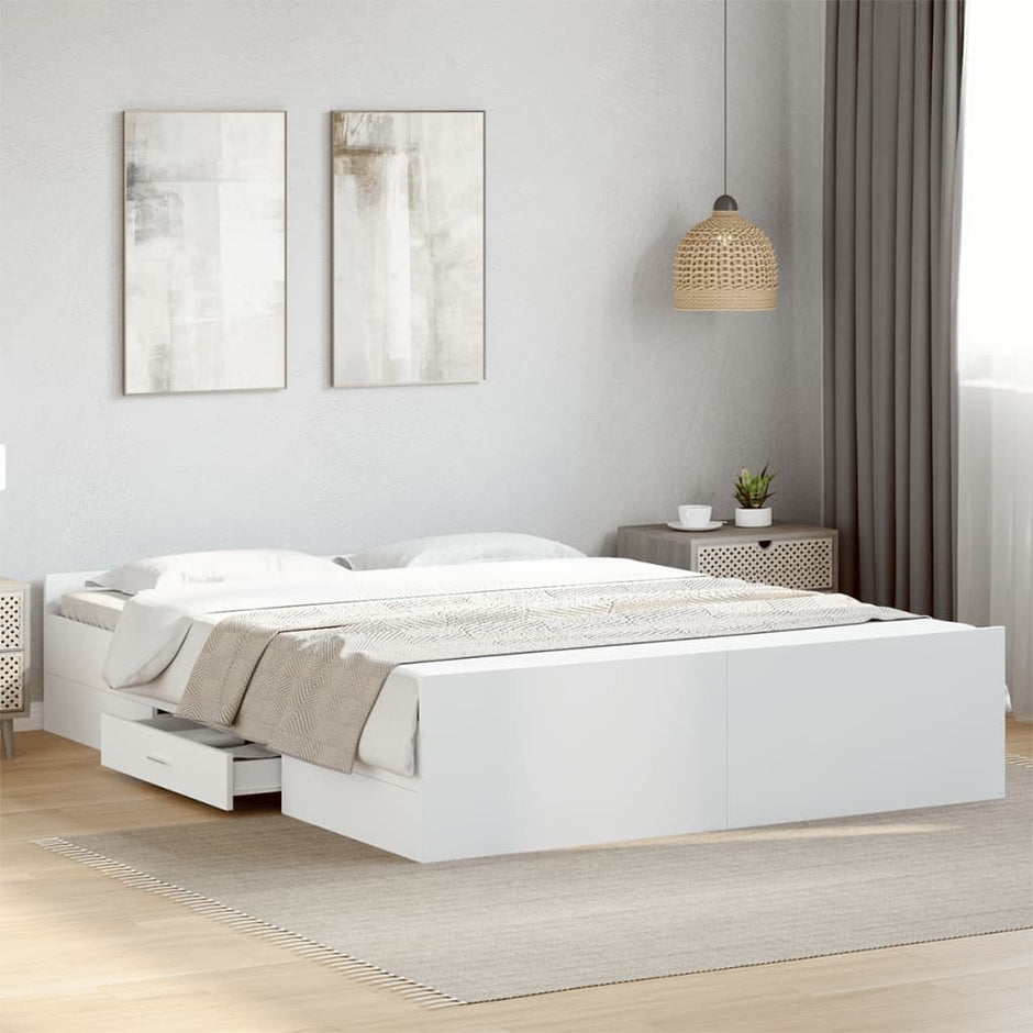 Bed Frame With Drawers Without Mattress Small Double