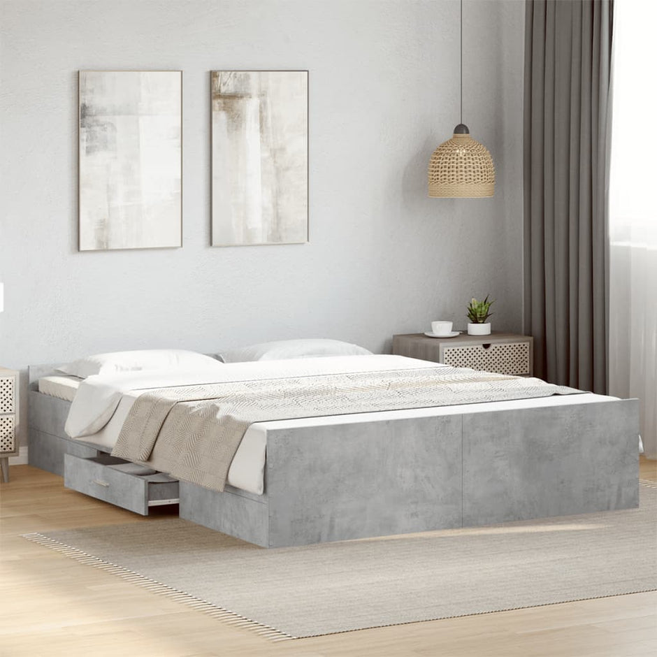 Bed Frame With Drawers Without Mattress Small Double