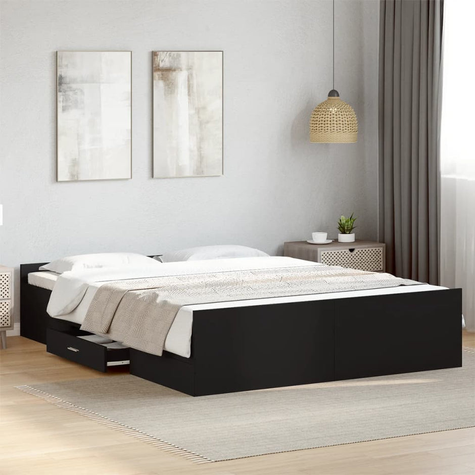 Bed Frame With Drawers Without Mattress Small Double