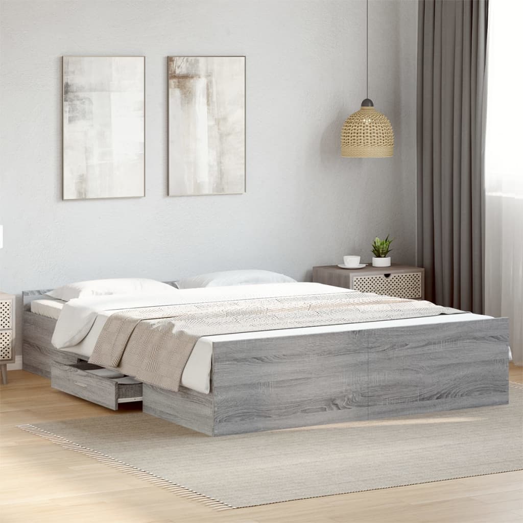 Bed Frame With Drawers Without Mattress Small Double